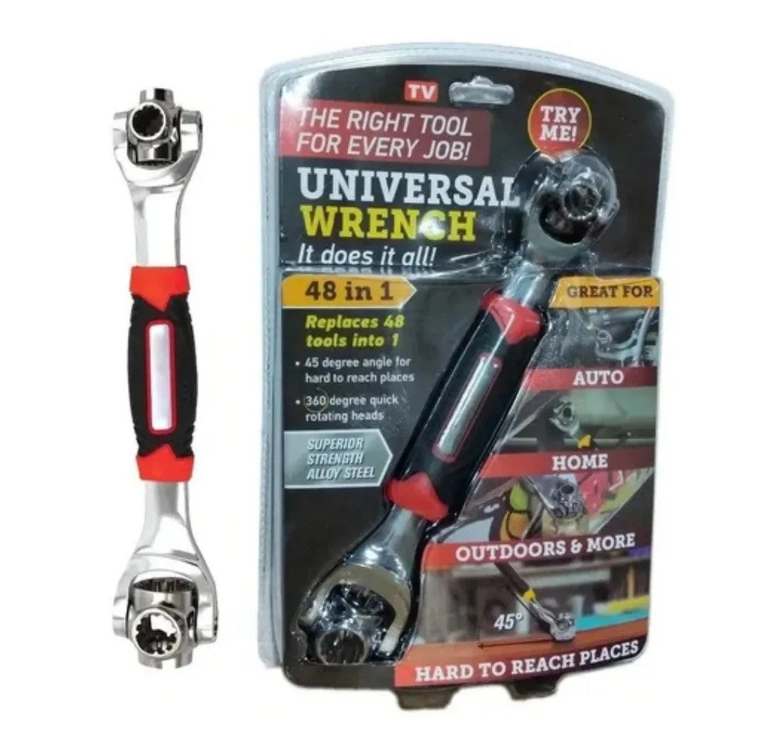 Llave Universal Multifunción 4-8 en 1 con Cabezal Giratorio 360°: ¡La Herramienta Todo en Uno para Cualquier Trabajo!