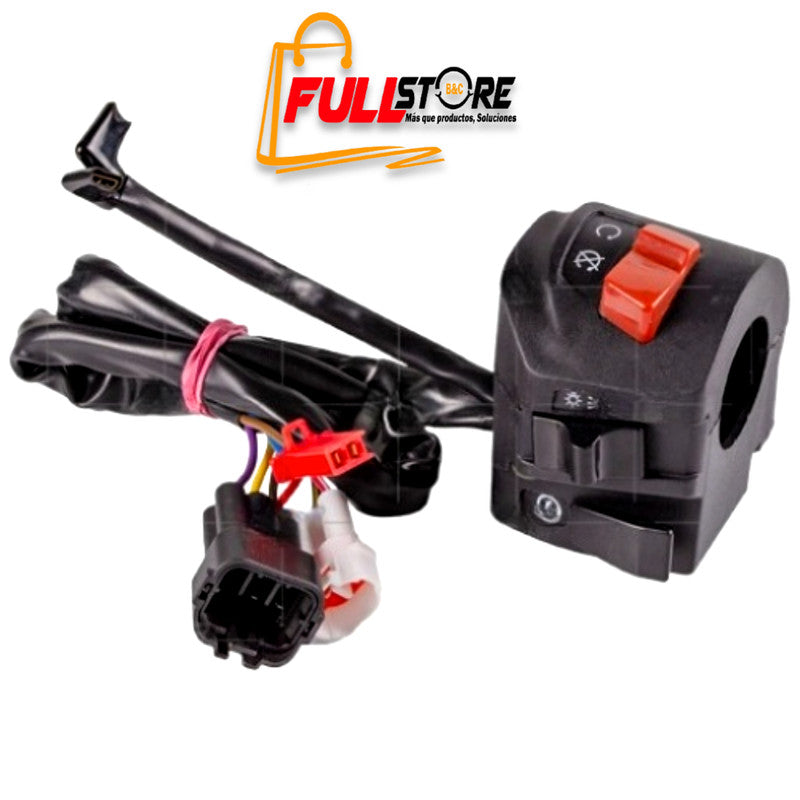 Mando / Comando Luces Derecho con Apagador (3 Conectores) REVO Tipo Original para Bajaj Pulsar 180 UG y 220 (Despacho en 4 a 5 días hábiles)