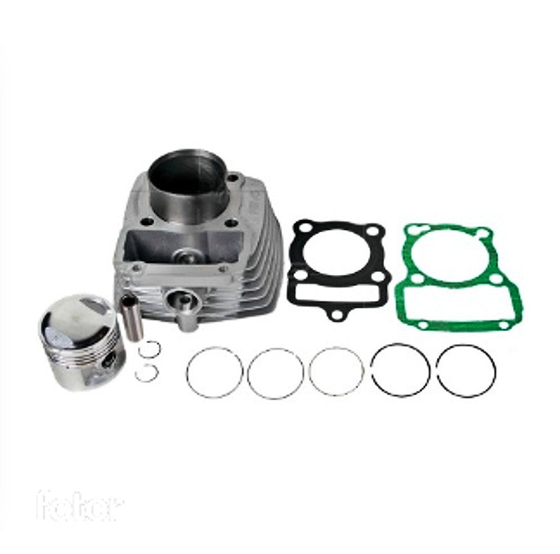 Cilindro Completo Gris Pasador 15mm (CG) para Motocicleta AKT 125, NKD, S, SL, TT, EVO NE - Marca REVO (Tipo Original) (Despacho 4 a 5 días hábiles)