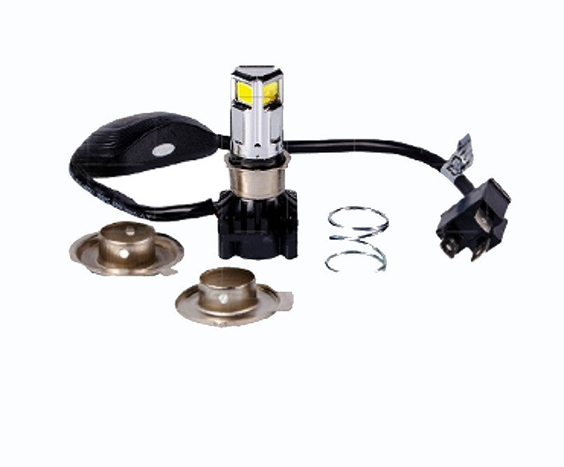 Bombillo LED H4 Revo Tipo Original 3000 Lumens Reales con Ventilador para Carro y Moto