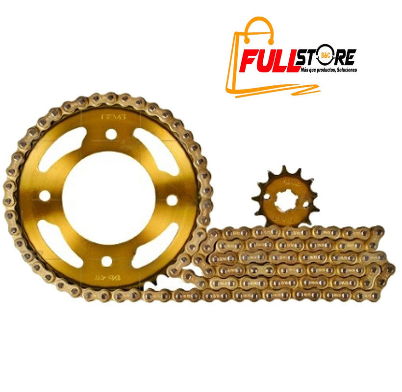 Kit Arrastre 14x43 4H (428H-132) Honda CBF 125, CBF 125 EURO II - REVO TÉRMICA (Alta Durabilidad) (Más de 20.000 KM) (Despacho 4 a 5 días hábiles)
