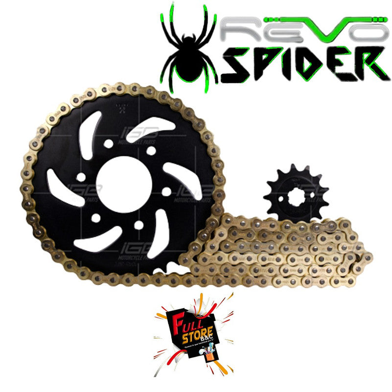 Kit Arrastre 14x39 (520H-112) Bajaj Pulsar 200 NS, AS, RS, FI, NS BSIV - REVO SPIDER (Alta Durabilidad y Diseño) (Despacho 4 a 5 días hábiles)