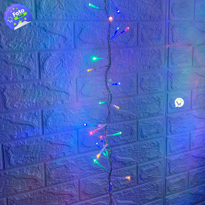 Cortina de Luces LED Navideñas 3.70 x 1.90 Metros Extensión: ¡800 LEDs, Brillo y Magia Multicolor!
