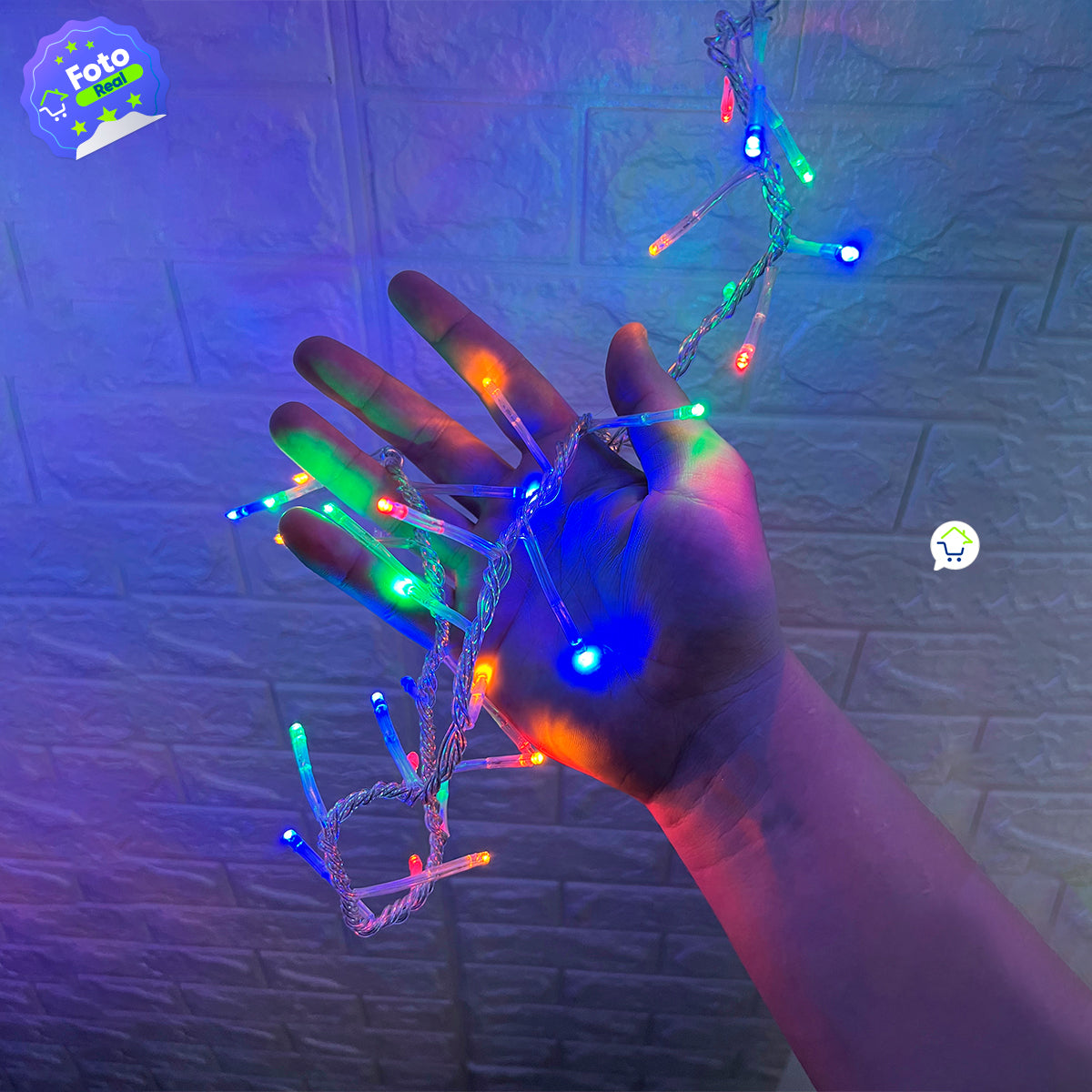Cortina de Luces LED Navideñas 3.70 x 1.90 Metros Extensión: ¡800 LEDs, Brillo y Magia Multicolor!