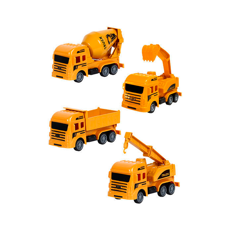 Set de Vehículos de Ingeniería para Niños: ¡Construye Aventuras Sin Fin! (Camión de Bomberos, Excavadora, Grúa)
