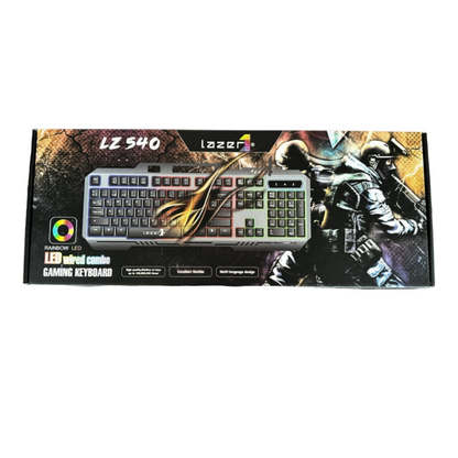 TECLADO GAMER CON LUZ LED RGB