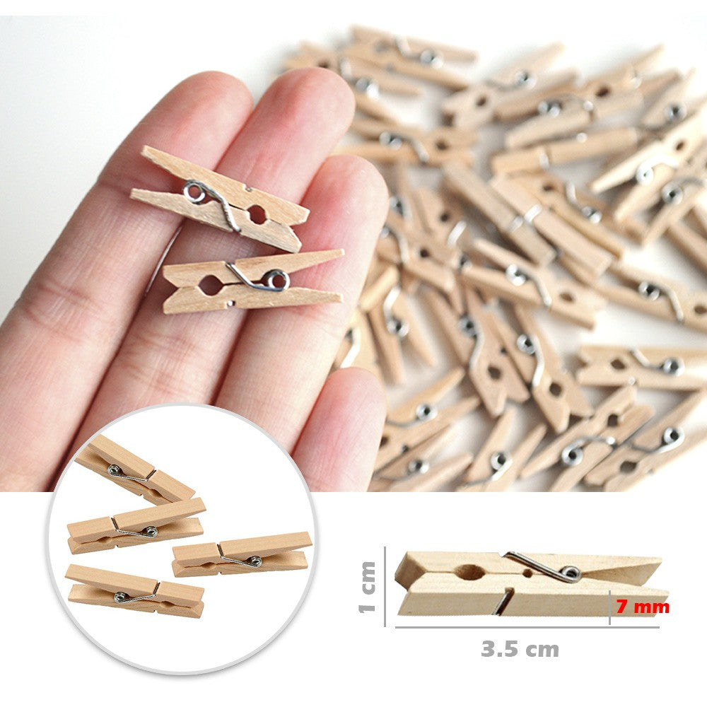 Guirnalda de Luces Micro LED de 10 Metros (Luz Cálida): ¡100 Luces y 50 Ganchos de Madera para Colgar Fotos!