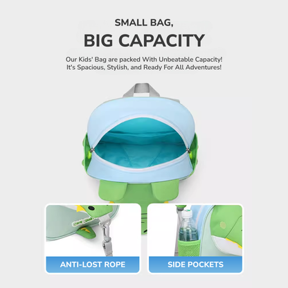 Bolso Morral Infantil de Peluche (26.5cm) con Arnés Anti-Pérdida: Impermeable, Seguro y Suave