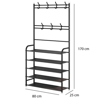 Perchero Multifuncional Con Zapatero 5 Niveles