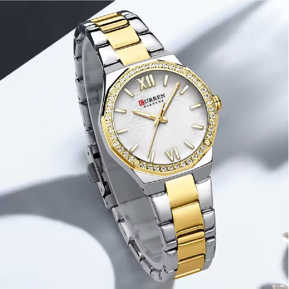 Reloj Curren 9103 para Mujer: Estilo Clásico y Refinado en Acero Inoxidable