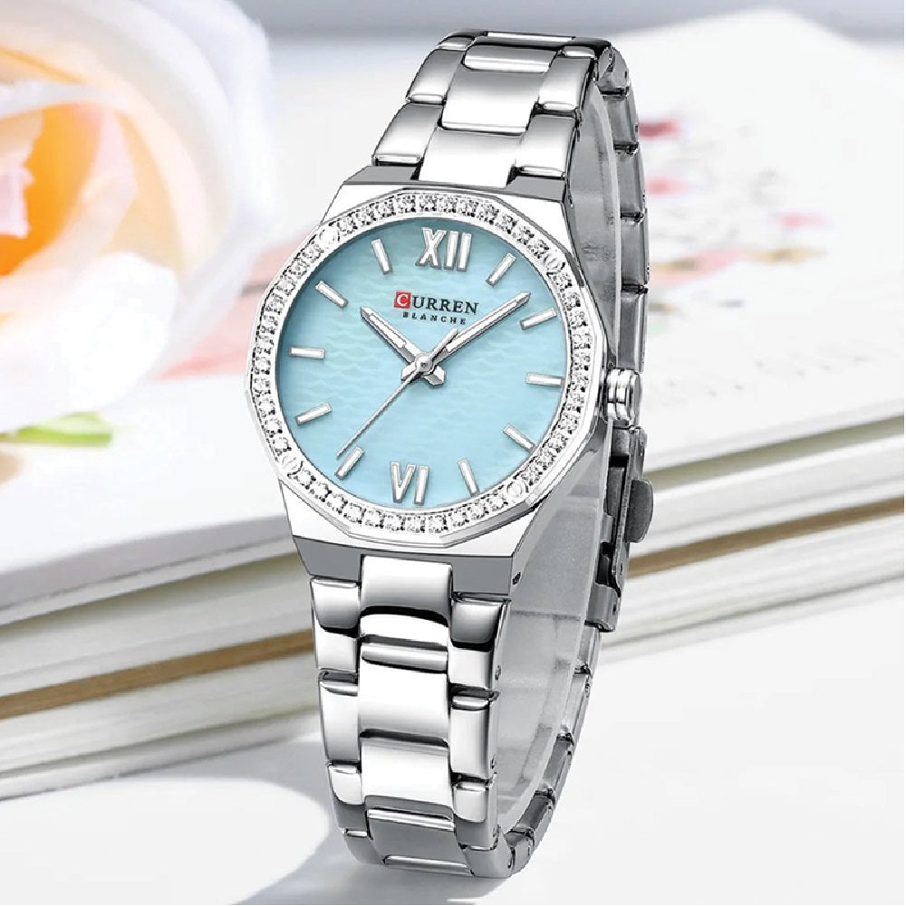 Reloj Curren 9103 para Mujer: Estilo Clásico y Refinado en Acero Inoxidable