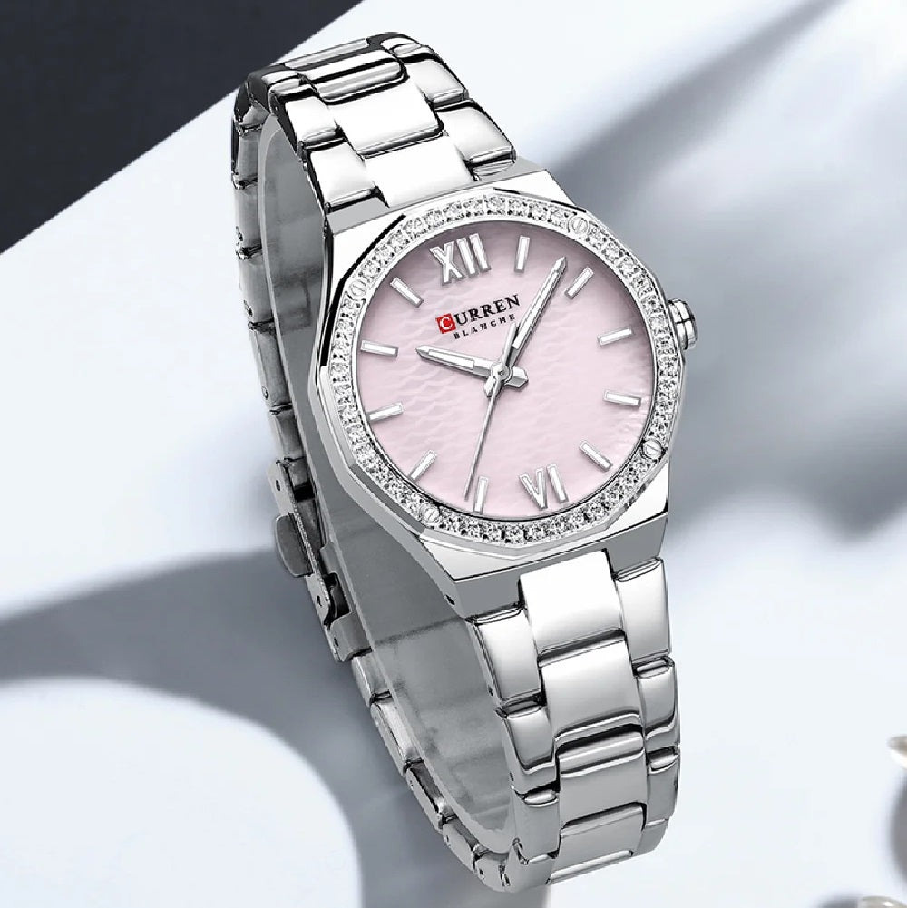Reloj Curren 9103 para Mujer: Estilo Clásico y Refinado en Acero Inoxidable