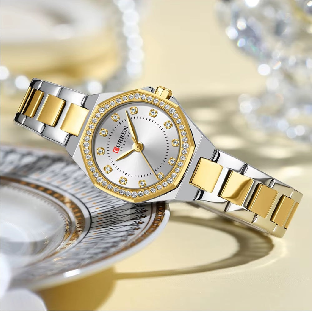 Reloj Curren 9100 para Mujer: Elegancia Compacta y Estilo Atemporal