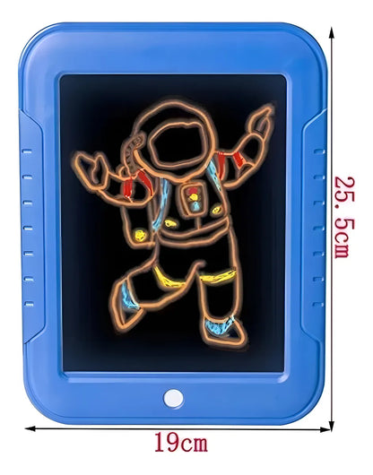 Pizarra Mágica LED de Dibujo Creativo: Tablero con Efecto Neón para Aprendizaje Artístico