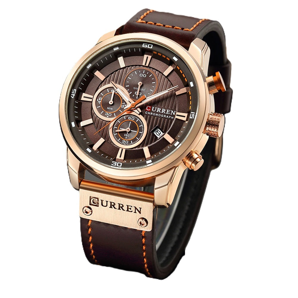 Reloj Curren 8291: Cronógrafo de Cuarzo con Estilo Casual y Elegante