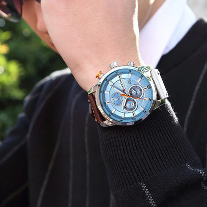 Reloj Curren 8291: Cronógrafo de Cuarzo con Estilo Casual y Elegante