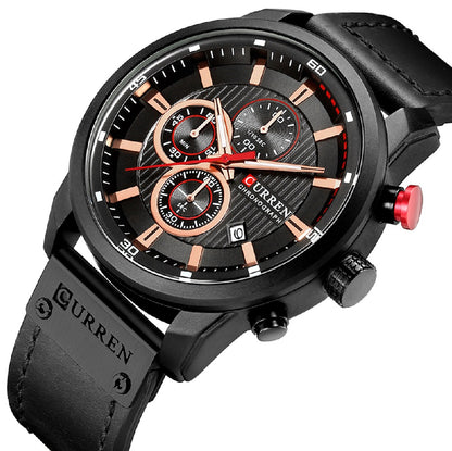 Reloj Curren 8291: Cronógrafo de Cuarzo con Estilo Casual y Elegante