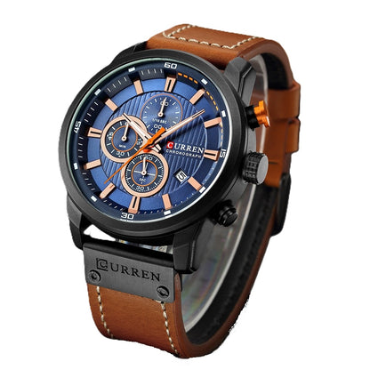 Reloj Curren 8291: Cronógrafo de Cuarzo con Estilo Casual y Elegante