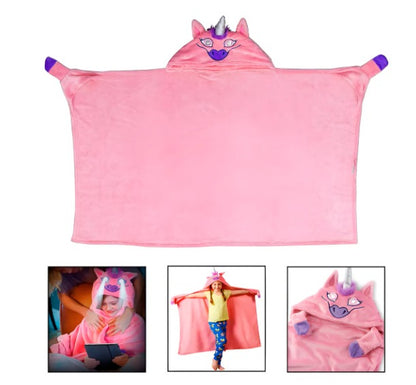 Manta con Capucha de Unicornio para Niños: Súper Suave, Cálida y Acogedora – ¡Comodidad Mágica!