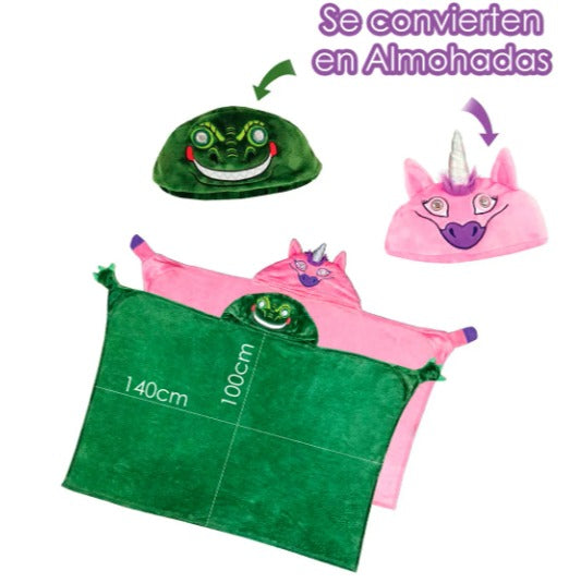 Manta con Capucha de Unicornio para Niños: Súper Suave, Cálida y Acogedora – ¡Comodidad Mágica!