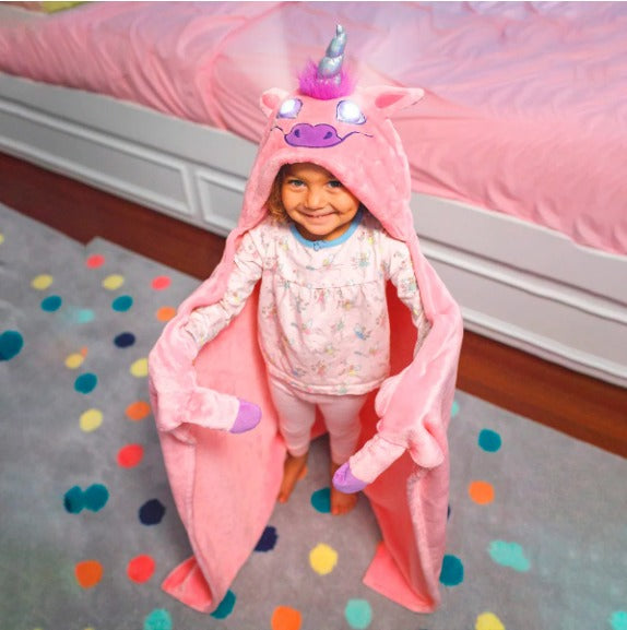 Manta con Capucha de Unicornio para Niños: Súper Suave, Cálida y Acogedora – ¡Comodidad Mágica!