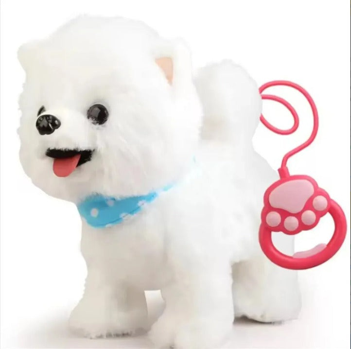 Perrito Interactivo Caminante de Peluche: Mascota de Juguete con Movimiento, Sonido y Control de Huellita