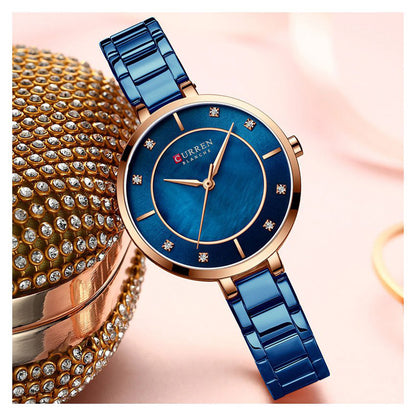 Reloj Curren 9051 para Mujer: Sofisticación Ejecutiva y Diseño de Vanguardia