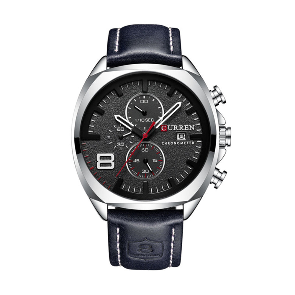 Reloj Curren 8324: Cronógrafo con Movimiento Japonés y Pulso de Cuero