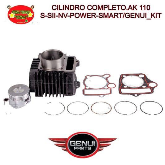 Cilindro completo para AK 110 Special - Special II - NV - POWER - SMART - ACTIVE 110 - UNIK 110 - SIGMA 110 / GENUI PARTS calidad ORIGINAL / despacho 4 a 5 días HÁBILES