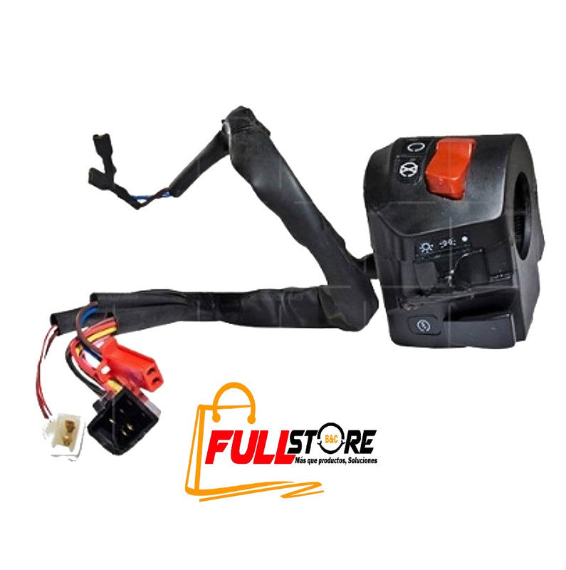Mando / Comando de Luces Derecho GENUI Tipo Original para Bajaj Pulsar 180 II - (V2009) y Pulsar 200 (Despacho en 4 a 5 días hábiles)