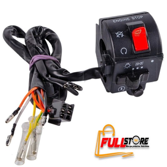 Mando / Comando Derecho con Apagador REVO Tipo Original para Suzuki GN 125 H (9 Cables) (Despacho en 4 a 5 días hábiles)