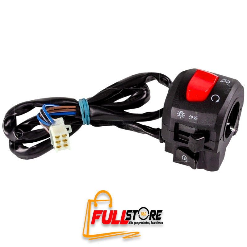 Mando / Comando Derecho con Apagador y 2 Guayas REVO Tipo Original para Yamaha FZ 16 (Despacho en 4 a 5 días hábiles)