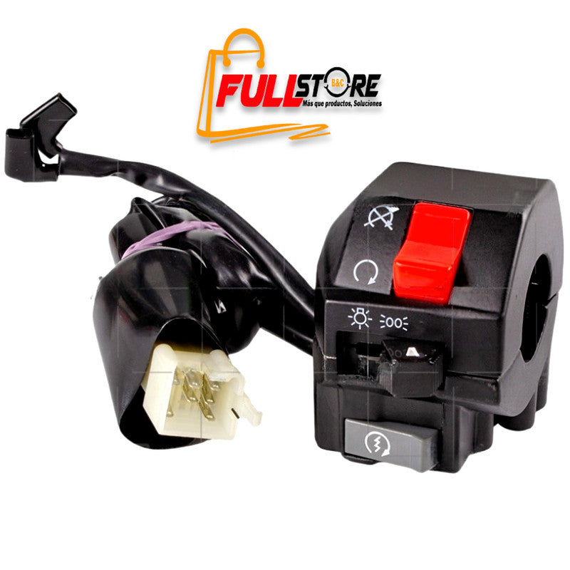 Mando / Comando Derecho con Apagador y RUN REVO Tipo Original para AKT TTR 125 y 150 (Despacho en 4 a 5 días hábiles)