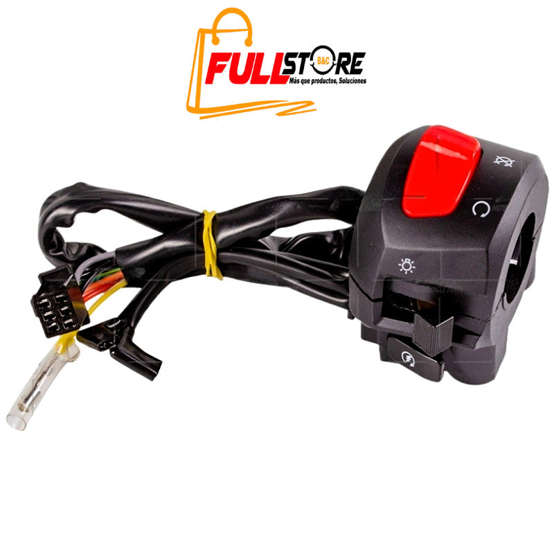 Mando / Comando Derecho con Apagador y RUN REVO Tipo Original para Suzuki GN 125 Euro II (7 Cables) (Despacho en 4 a 5 días hábiles)