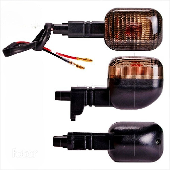 Par Direccionales Traseras Humo Revo Tipo Original Izquierda y Derecha para Yamaha BWS 125X (Modelos Carburados)