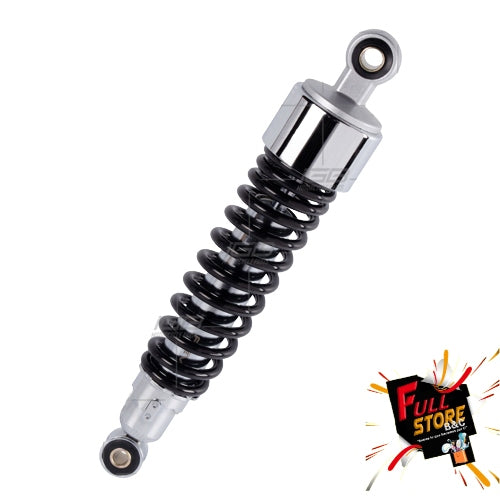Amortiguador Trasero REVO Tipo Original (Negro-Cromado) para Honda CB 125E y E Storm 125 (Despacho en 4 a 5 días hábiles)