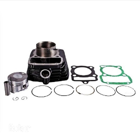Cilindro Completo Negro Pasador 13mm (CGR) para Motocicleta AKT 125 NKDR, TTR, SLR, EVO NE, EVO R3, CR4 - Marca REVO (Tipo Original) (Despacho 4 a 5 días hábiles)