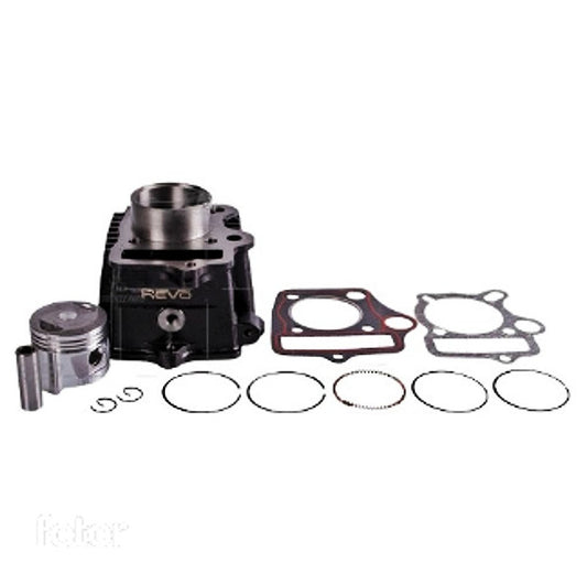 Cilindro Completo Negro para Motocicleta Honda C 90 - Marca REVO (Tipo Original) (Despacho 4 a 5 días hábiles)
