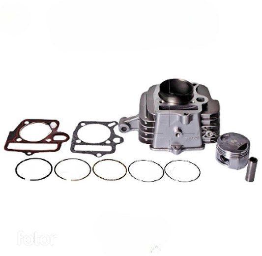 Cilindro Completo Gris para Motocicleta AKT Flex 125, Cyclone, Evolution - Marca REVO (Tipo Original) (Despacho 4 a 5 días hábiles)