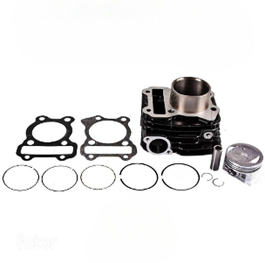 Cilindro Completo Negro para Motocicleta Bajaj Platino 125 DTSI, XCD 125 - Marca REVO (Tipo Original) (Despacho 4 a 5 días hábiles)