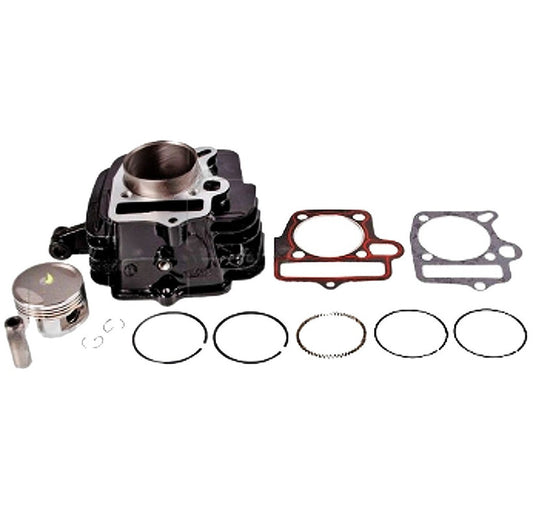 Cilindro Completo Negro para Motocicleta AKT Flex 125, Cyclone, Evolution - Marca REVO (Tipo Original) (Despacho 4 a 5 días hábiles)