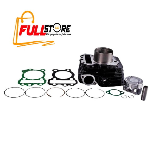Kit de Cilindro Completo REVO Tipo Original (Negro) para Bajaj PULSAR 135 LS, R, PRO, GP, SPEED, BSIV (Despacho 4 a 5 días hábiles)