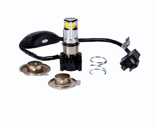 Bombillo LED H4 Revo Tipo Original 3000 Lumens Reales con Ventilador para Carro y Moto