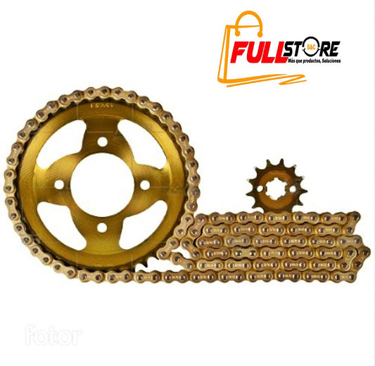 Kit Arrastre 13x44 4H Cóncavo (428H-132) TVS Apache RTR 160 2V - REVO TÉRMICA (Alta Durabilidad) (Más de 20.000 KM) (Despacho 4 a 5 días hábiles)