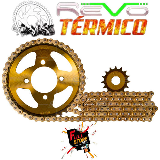Kit Arrastre 15x43 4H (428H-126) Suzuki GSX 125R - REVO TÉRMICA (Alta Durabilidad) (Más de 20.000 KM) (Despacho 4 a 5 días hábiles)