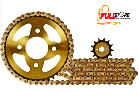Kit Arrastre 15x45 4H (428H-140) Bajaj Pulsar 150 NS, 160 NS, 135, Discover 125 ST, 150 ST - REVO TÉRMICA (Alta Durabilidad) (Más de 20.000 KM) (Despacho 4 a 5 días hábiles)