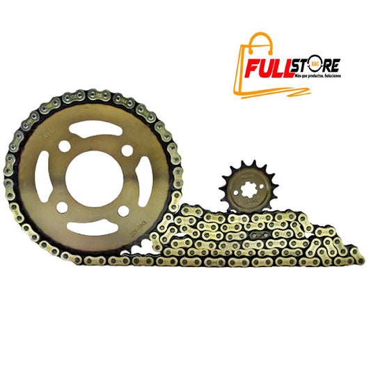 Kit Arrastre 15x43 4H (428H-132) Bajaj Pulsar 135, Pulsar 125 NS, Discover 125 ST, Discover 150 ST - REVO TÉRMICA (Alta Durabilidad) (Más de 20.000 KM) (Despacho 4 a 5 días hábiles)