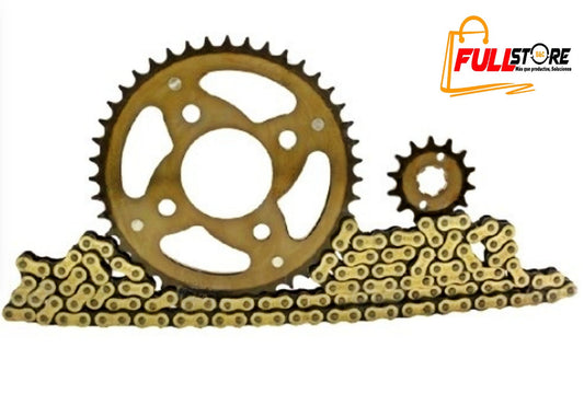 Kit Arrastre 14x43 4H (428H-126) Honda CB 150 Invicta, CB 150 Invicta Nueva - REVO TÉRMICA (Alta Durabilidad) (Más de 20.000 KM) (Despacho 4 a 5 días hábiles)