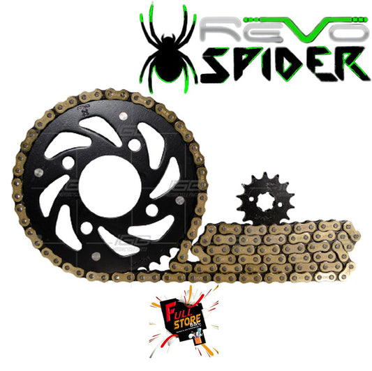 Kit Arrastre 14x43 4H (428H-132) Honda CB 150 Invicta, CB 150 Invicta Nueva - REVO SPIDER (Alta Durabilidad y Diseño) (Despacho 4 a 5 días hábiles)