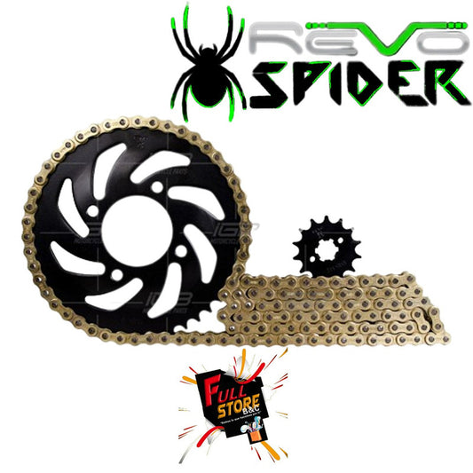 Kit Arrastre 14x46 (428H-130) Cóncavo TVS Apache RTR 180 2V - REVO SPIDER (Alta Durabilidad y Diseño) (Despacho 4 a 5 días hábiles)
